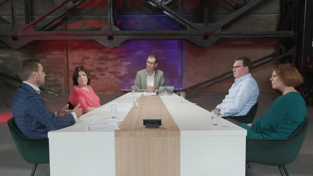 Inspectie van het onderwijs webinar in studio De Kraan