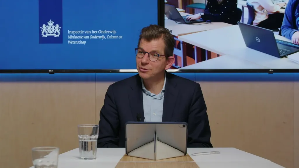 Webinar van de Inspectie van het Onderwijs, geproduceerd door metmotion (beeld 1)